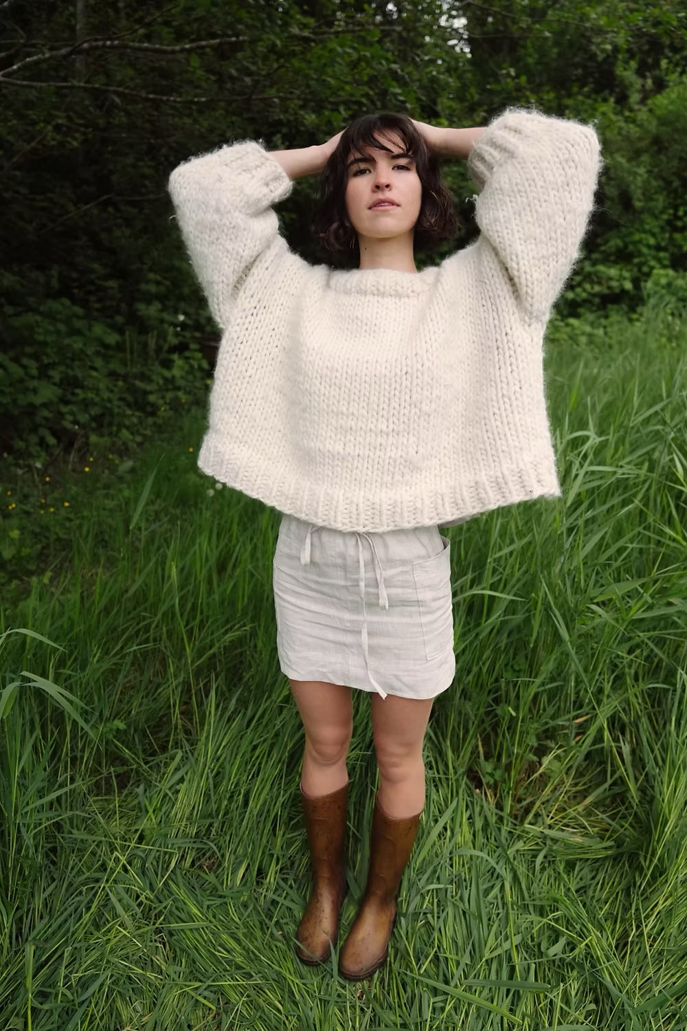 XXS Cargo Mini Skirt Undyed