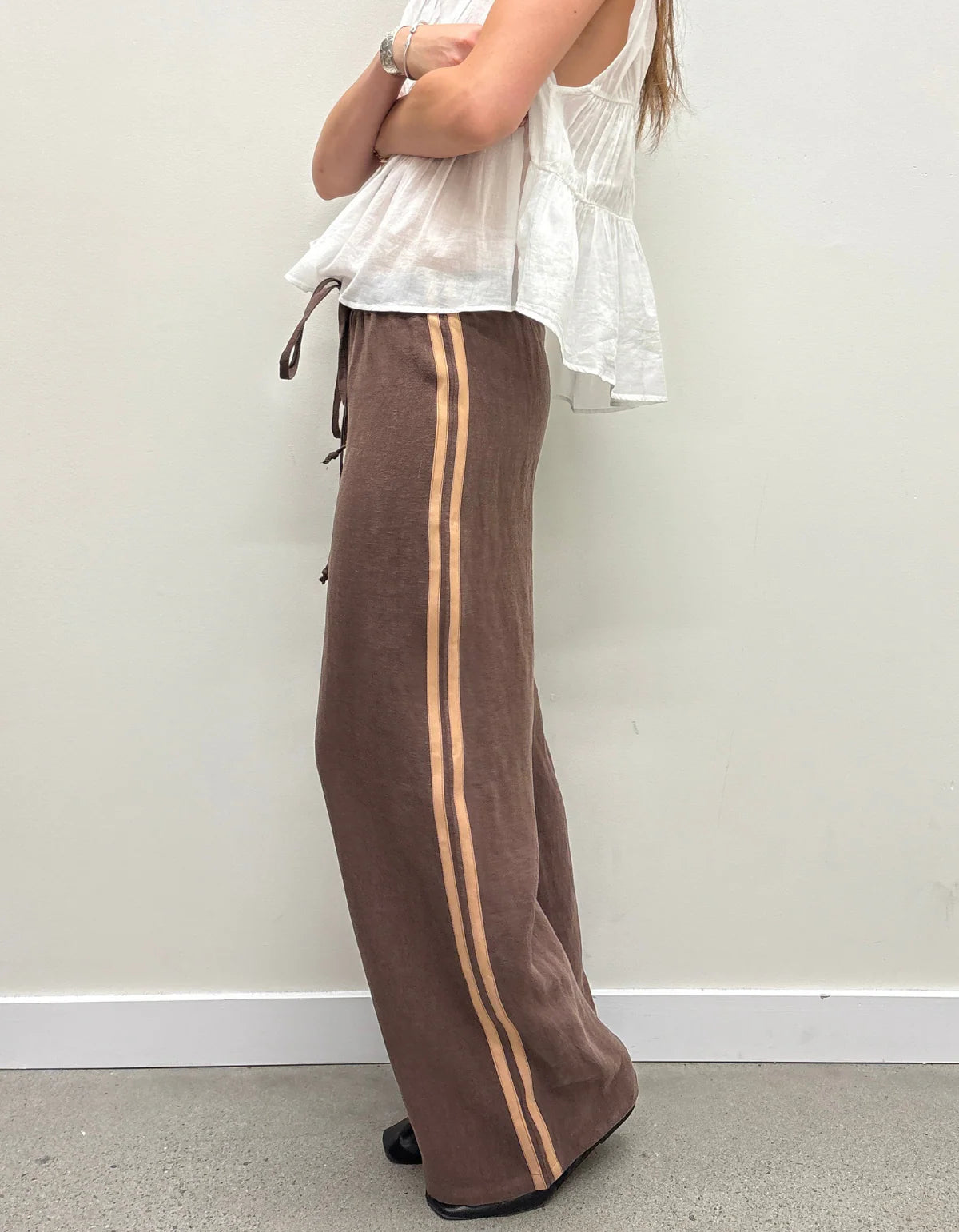 Tate Track Pant Chocolate