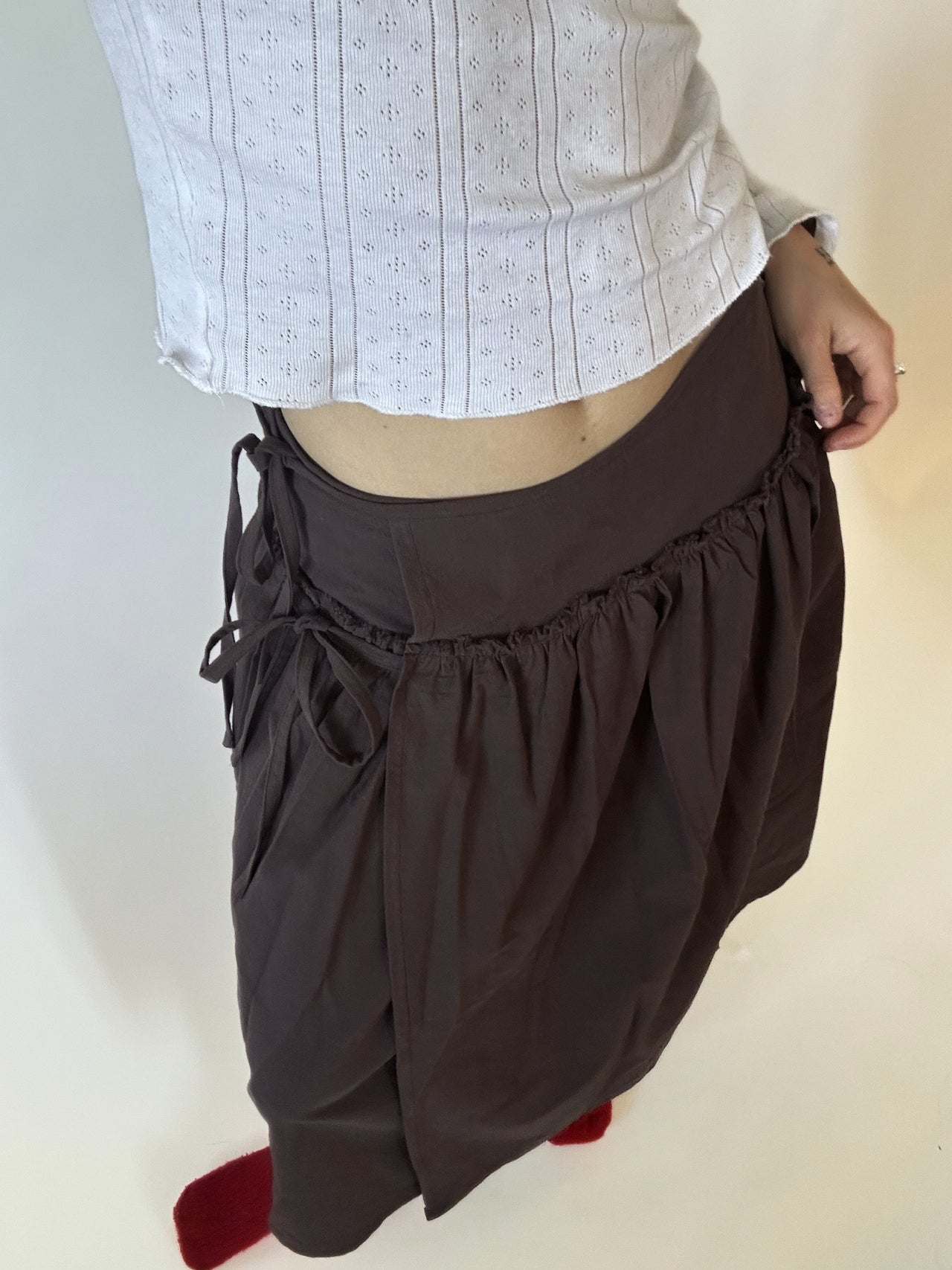 Wells Wrap Skirt Espresso