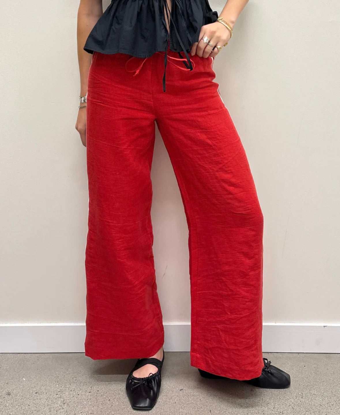 Tate Track Pant Cherry