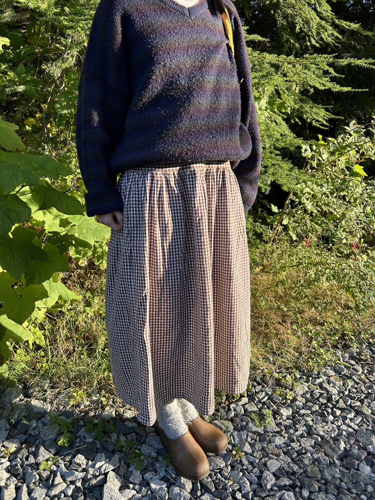 Soren Skirt in Chocolate Check