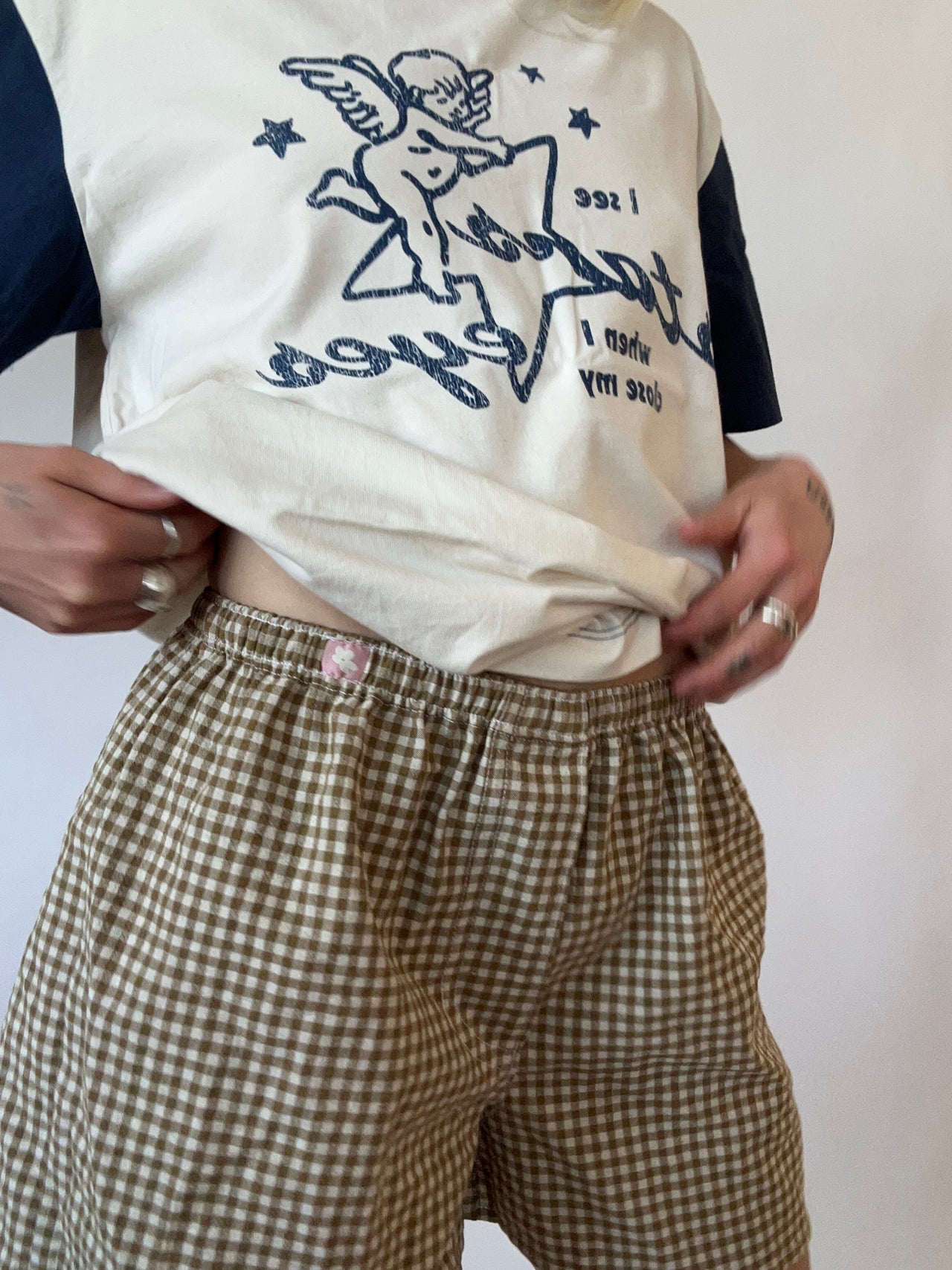 Boxer Shorts Olive Gingham