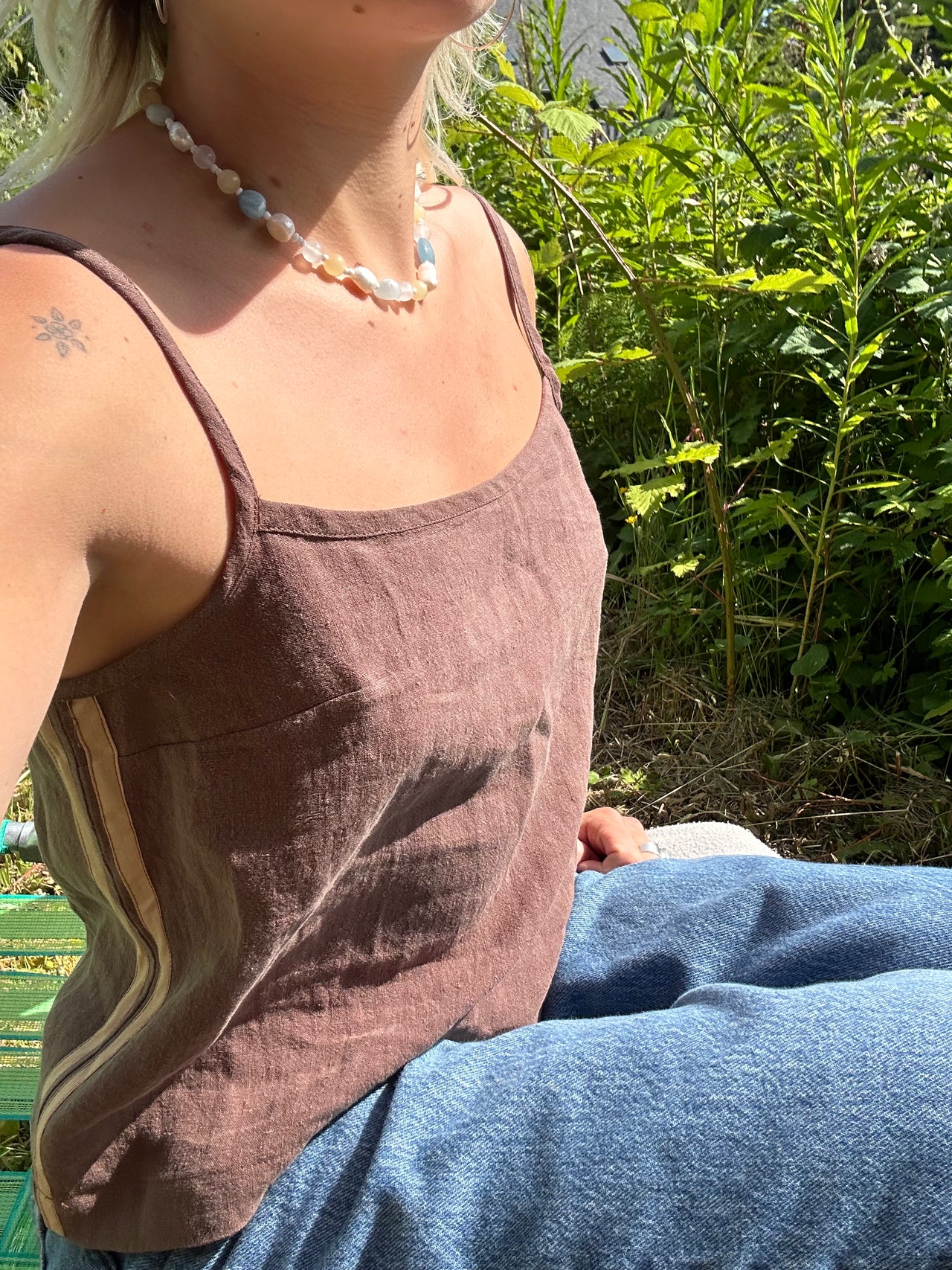 Tate Track Tank Top Chocolate