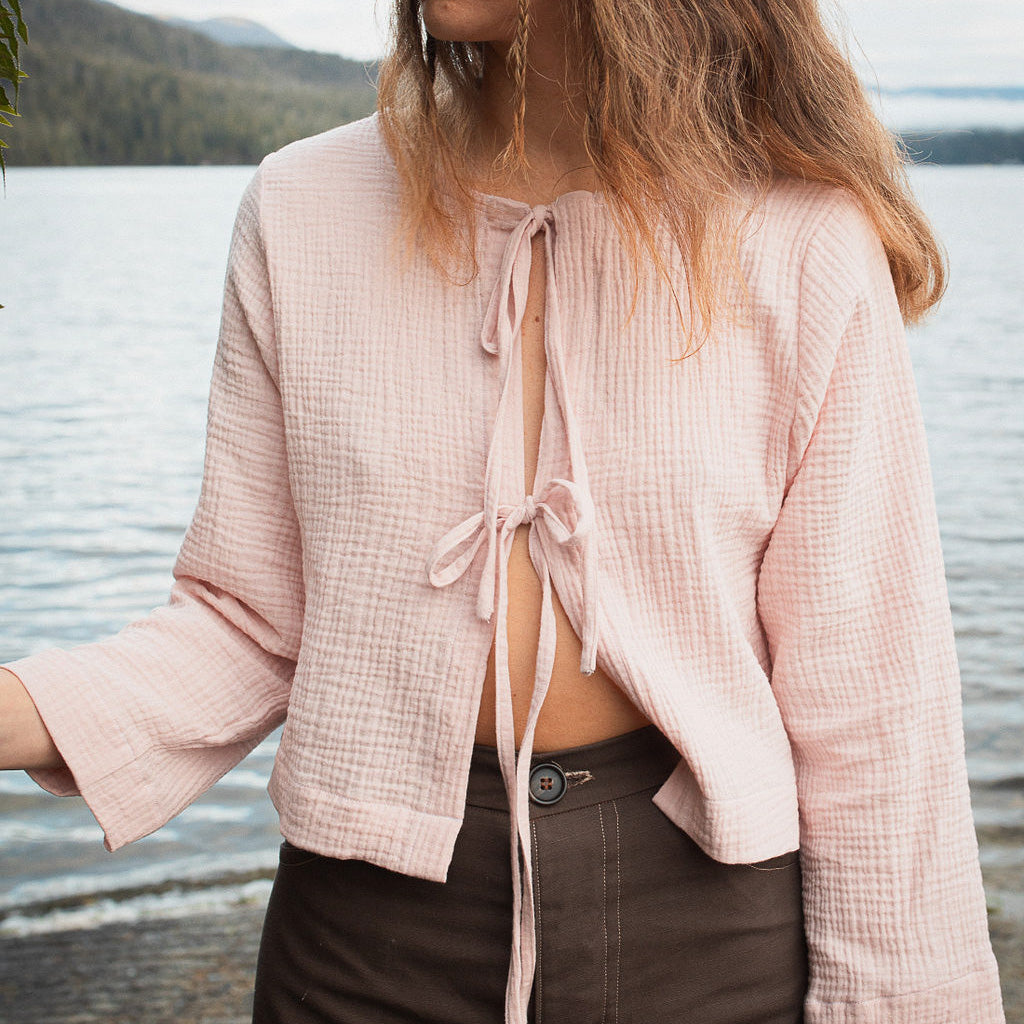 Tie Top Strawberry Milk