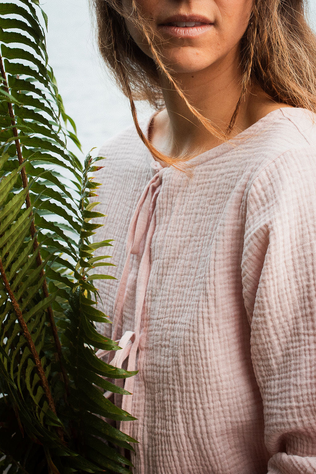 Tie Top Strawberry Milk