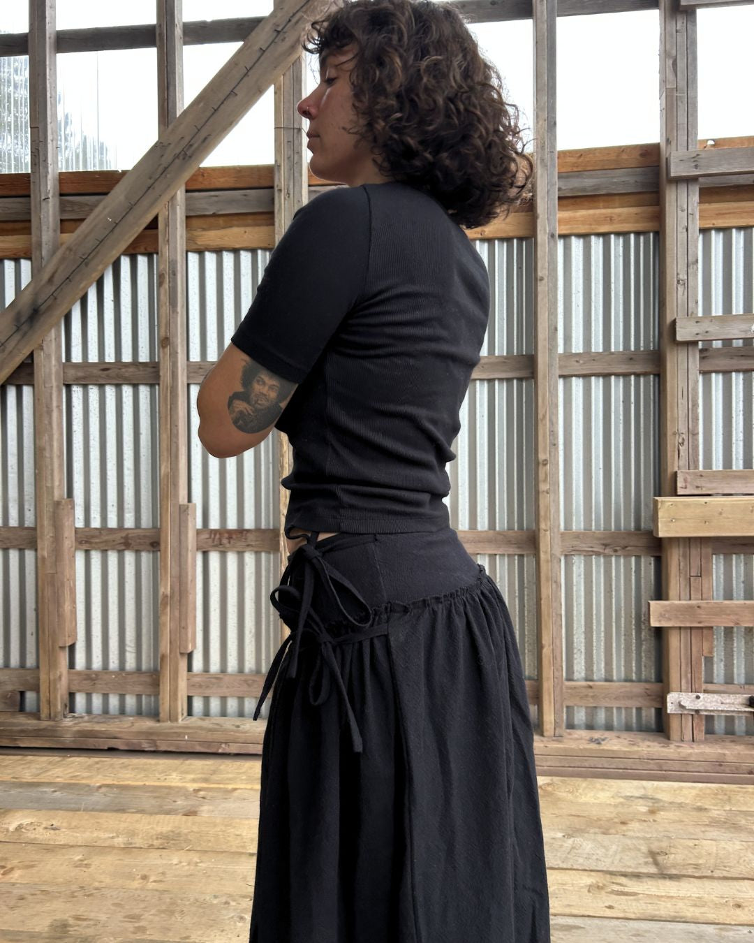 Wells Wrap Skirt Black