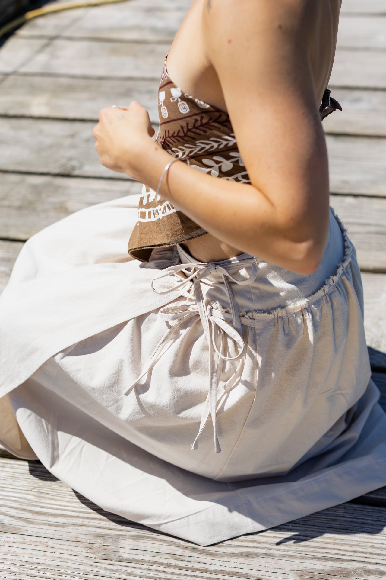 Wells Wrap Skirt Cloud