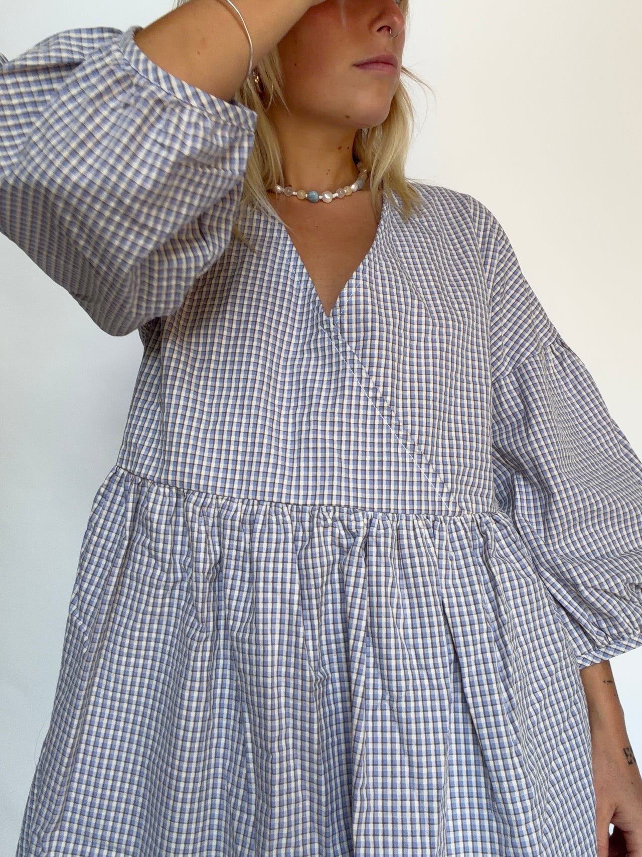 Wren Mini Blue Check