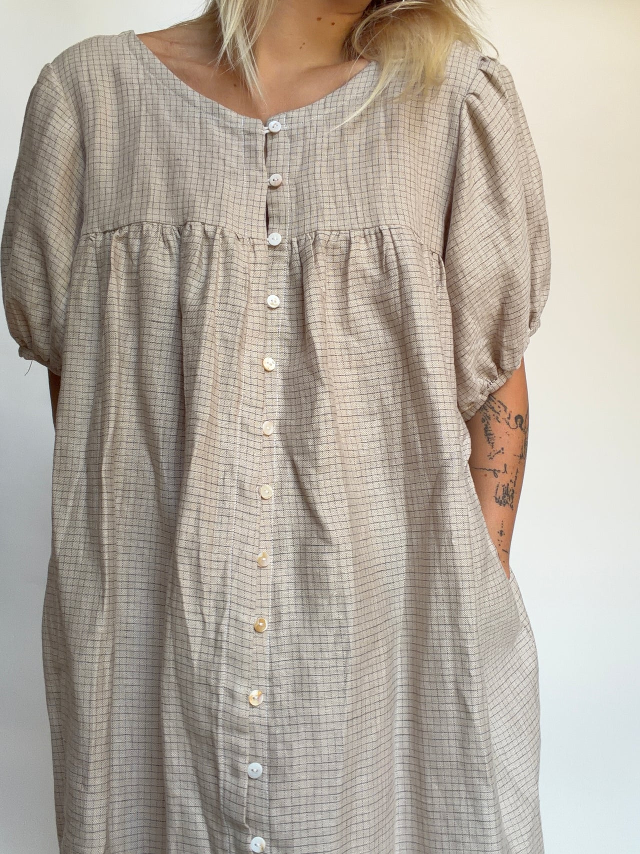 Babydoll Mini Undyed Check