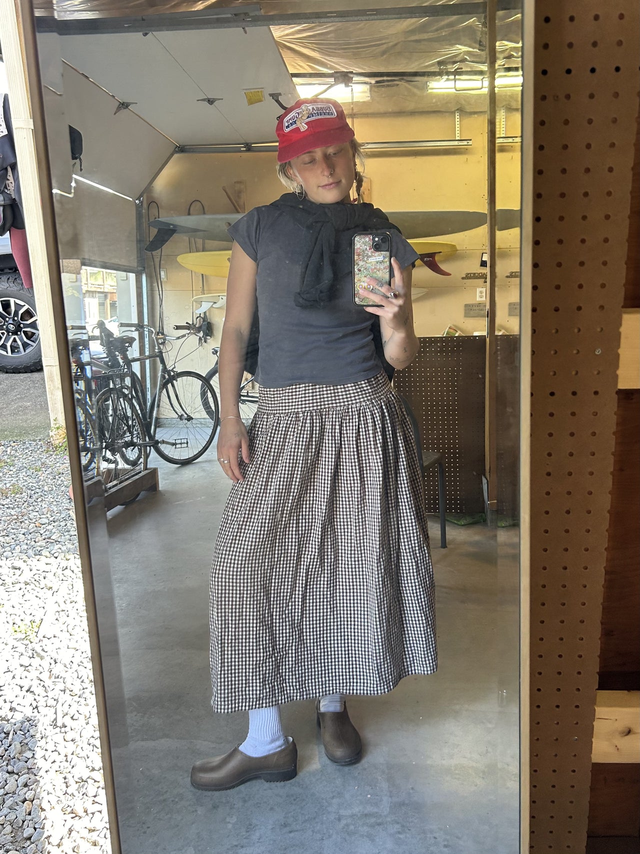 Soren Skirt in Chocolate Check