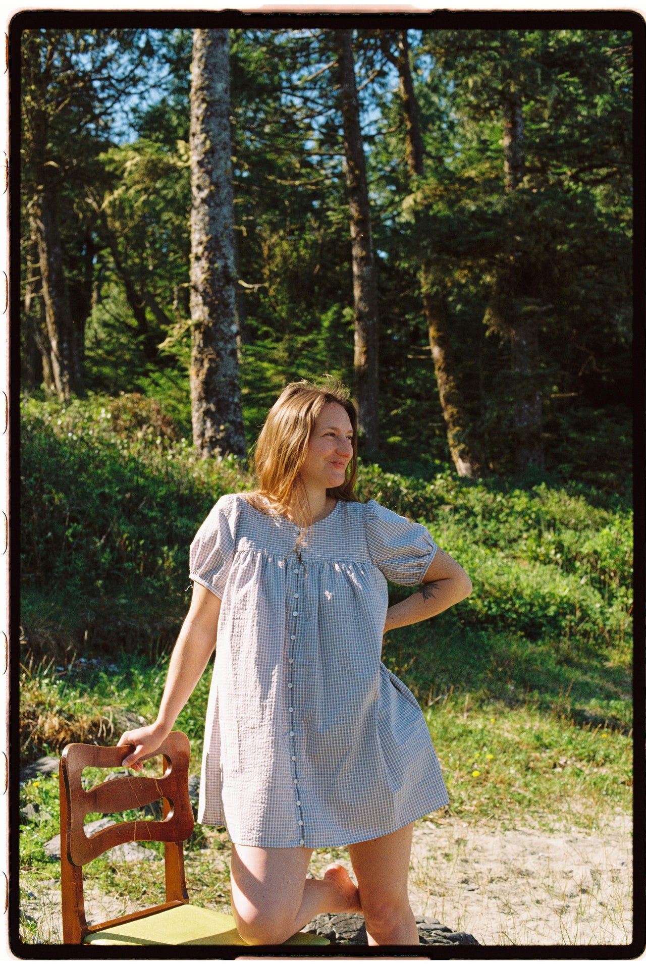 Babydoll Mini Blue Check