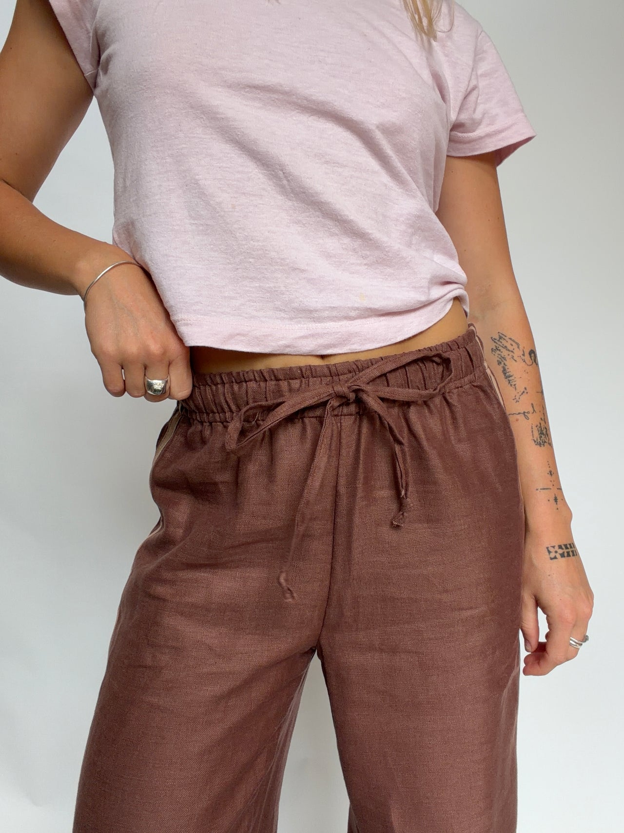 Tate Track Pant Chestnut