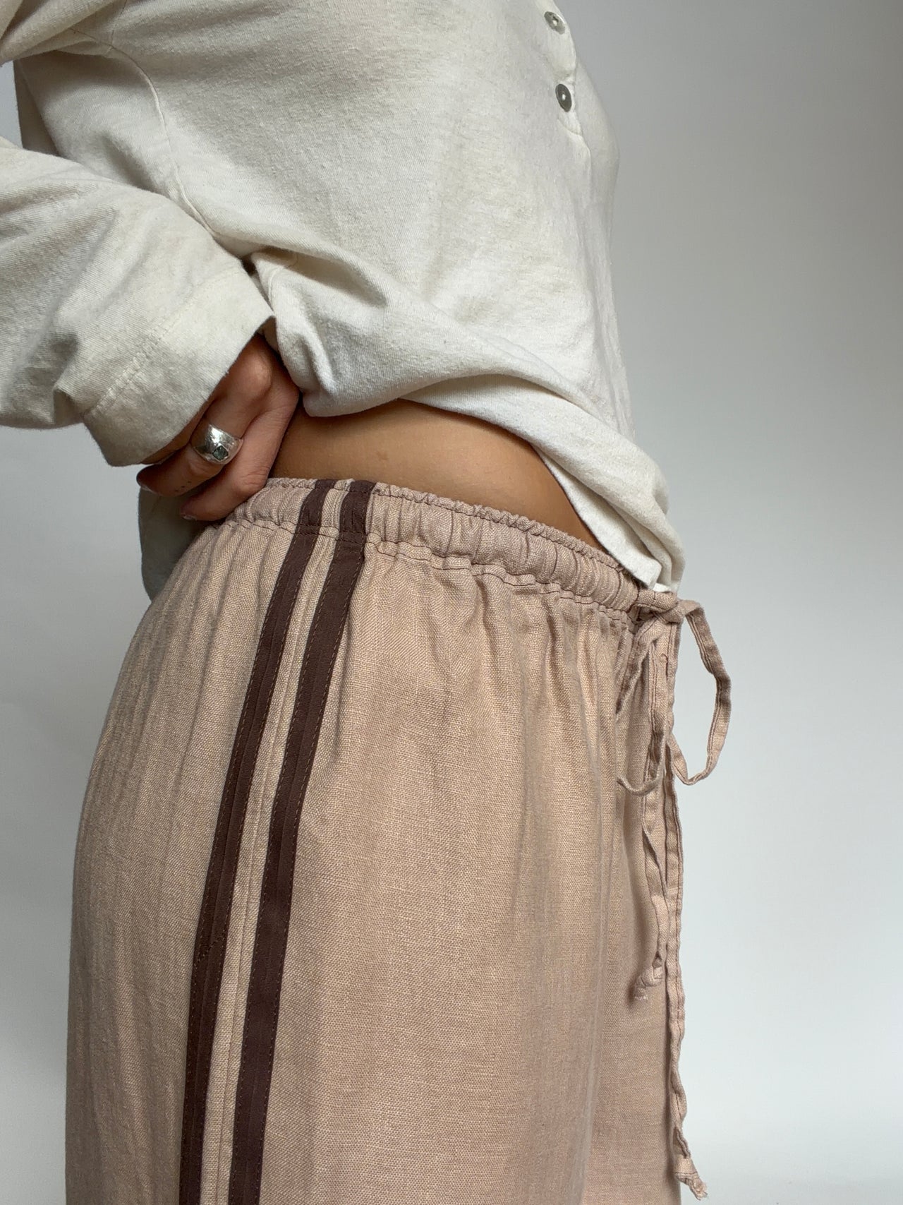 Tate Track Pant Coffee + Chocolate