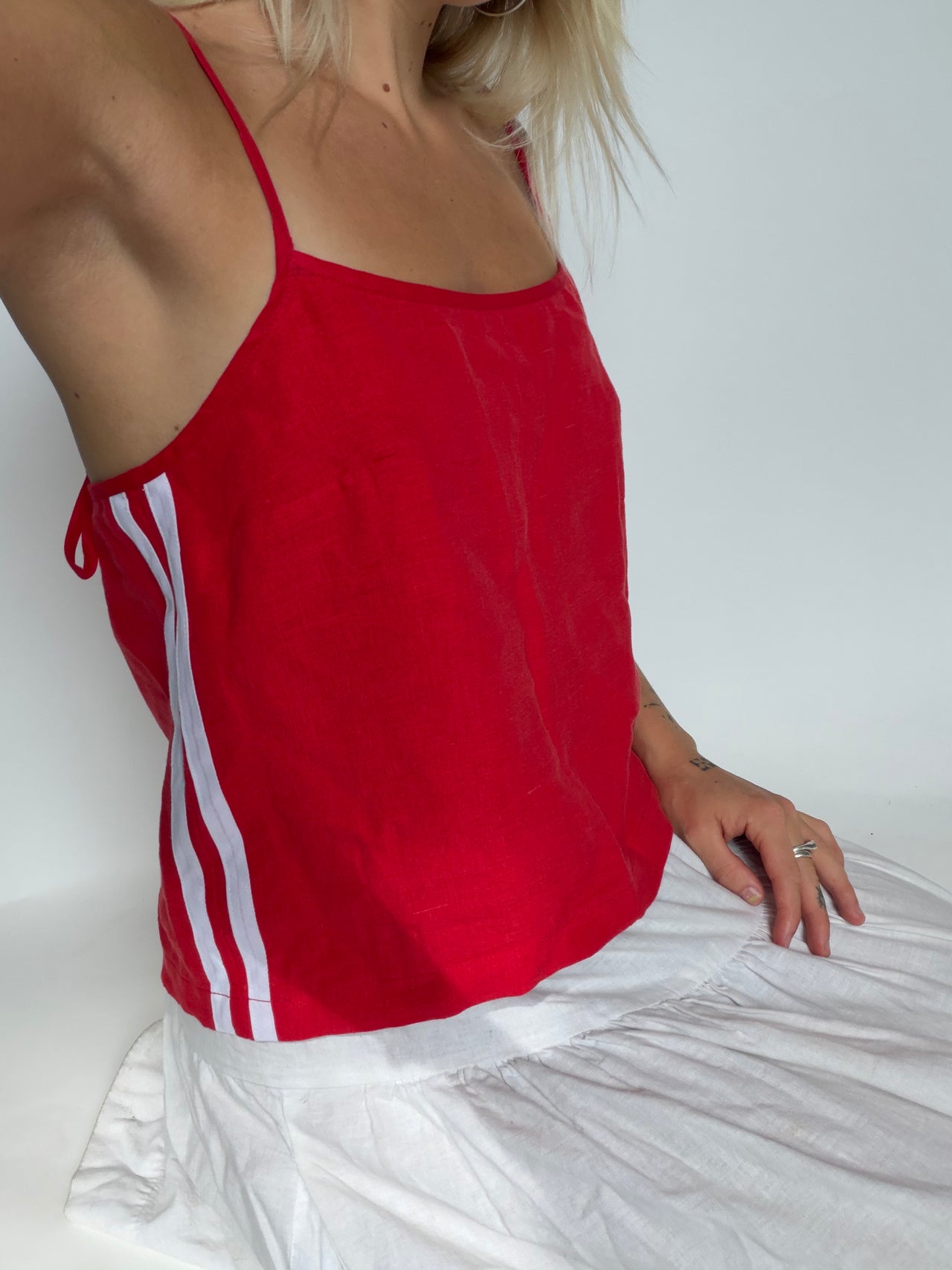 Tate Track Tank Top Cherry