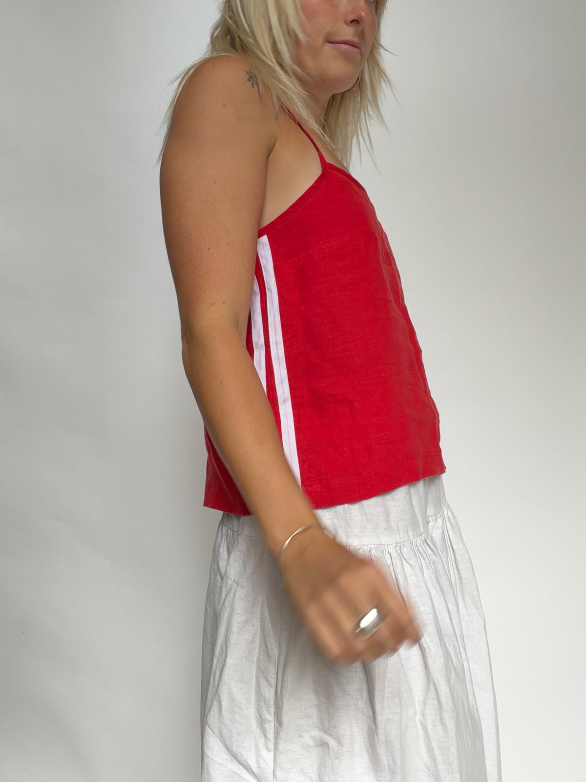 Tate Track Tank Top Cherry