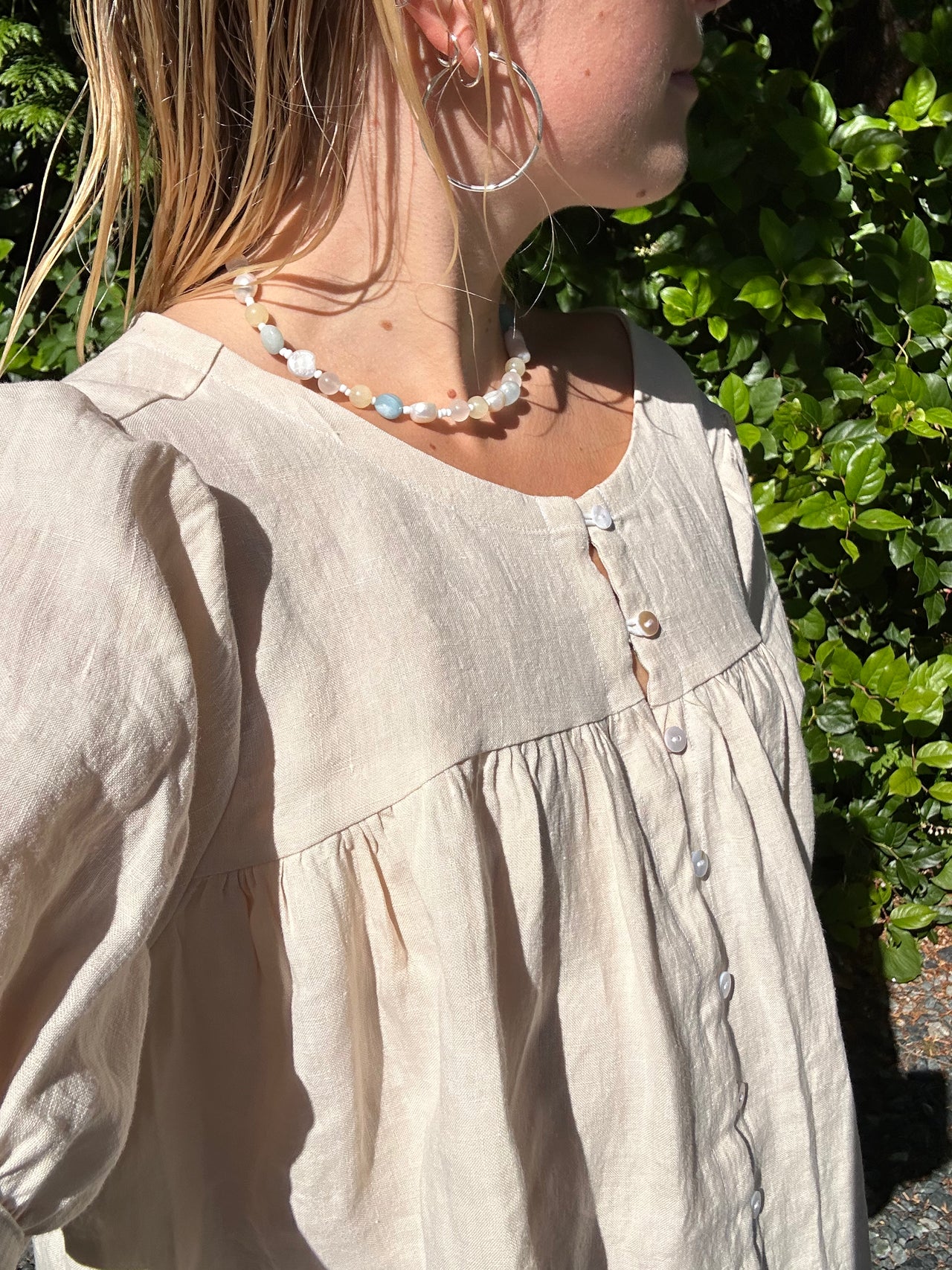 Babydoll Blouse Cream *Sample