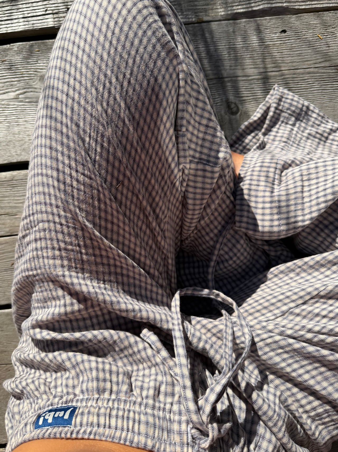 Plum Pants Blueberry Check