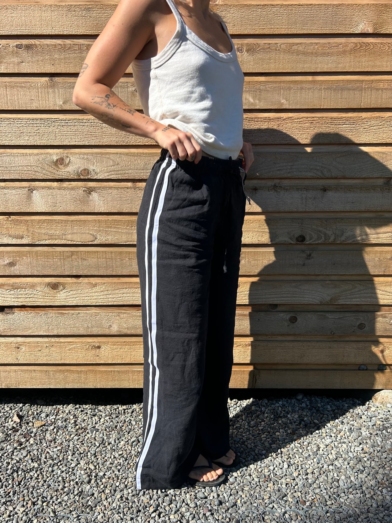 Tate Track Pant B&W
