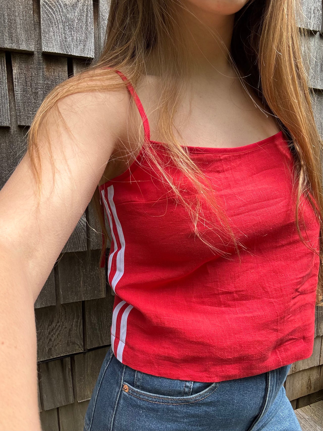 Tate Track Tank Top Cherry